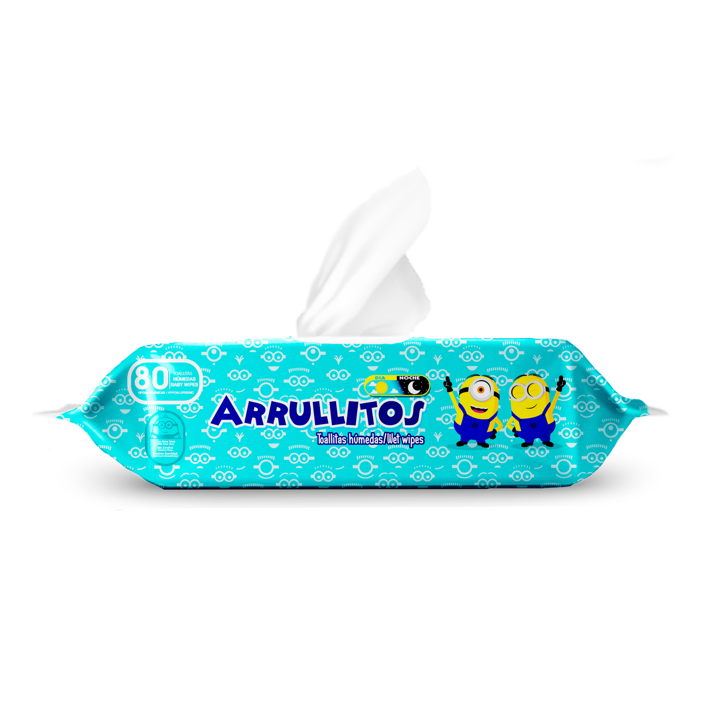 Toallitas Arrullitos Minions -Caja de 12 paquetes/ Extra Larga