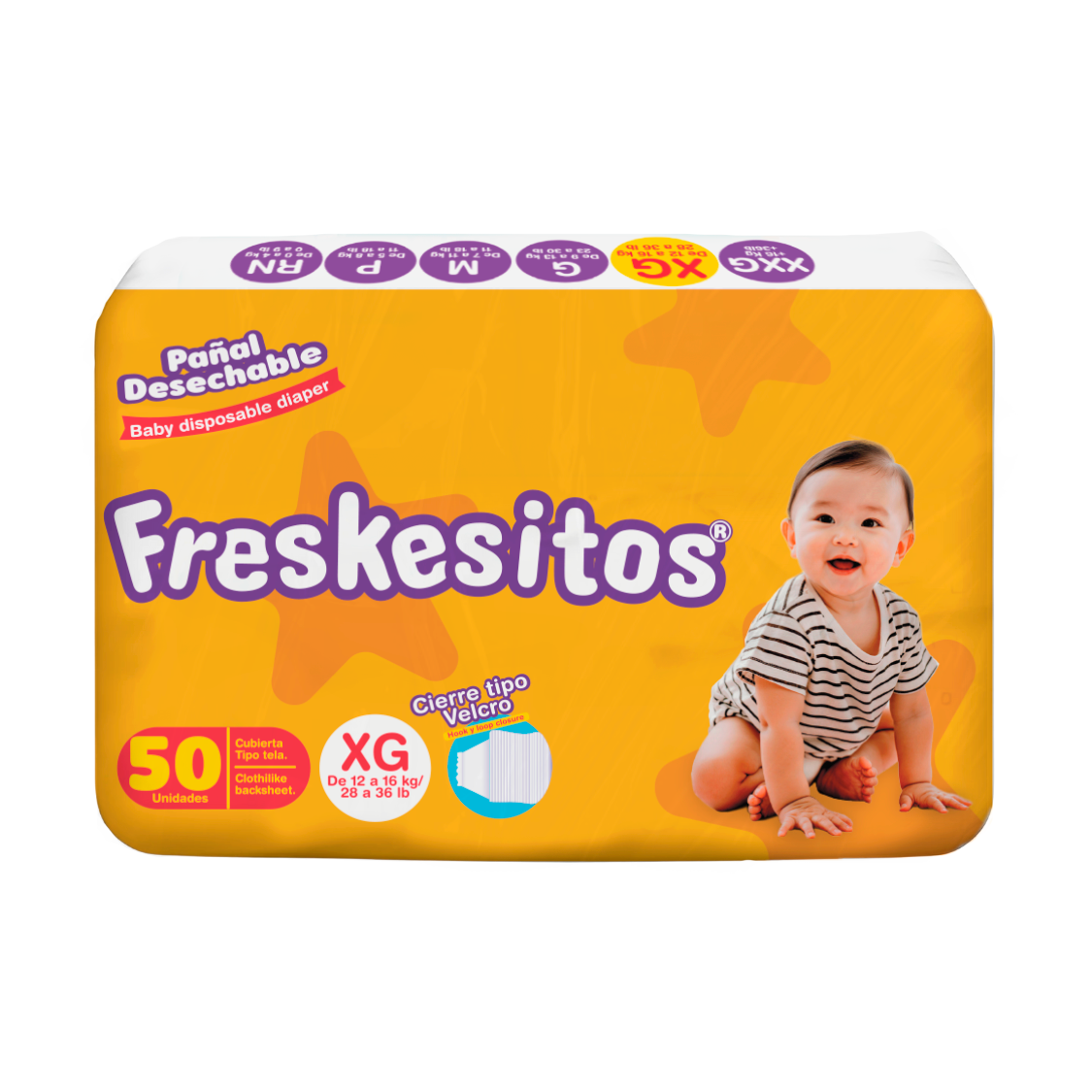 Pañal desechable Freskesitos Talla XG