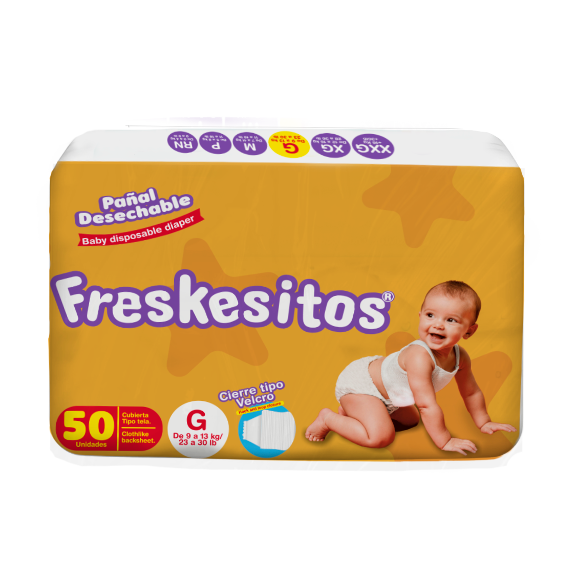 Pañal Desechable Freskesitos talla G