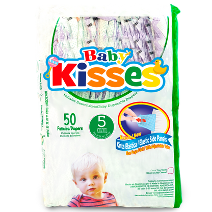 Pañal Baby Kisses - 50 Unidades XXG (+36 Libras)