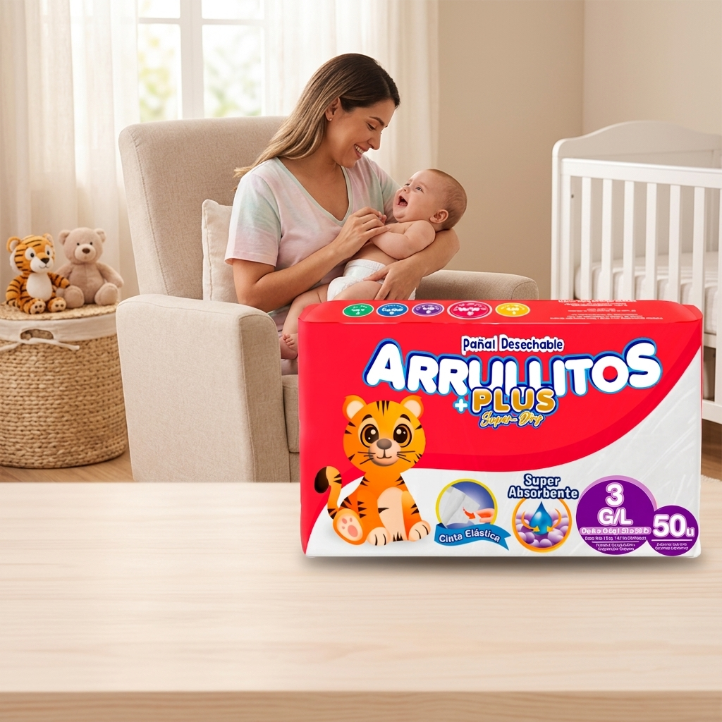 Pañal Arrullitos Plus - 50 unidades