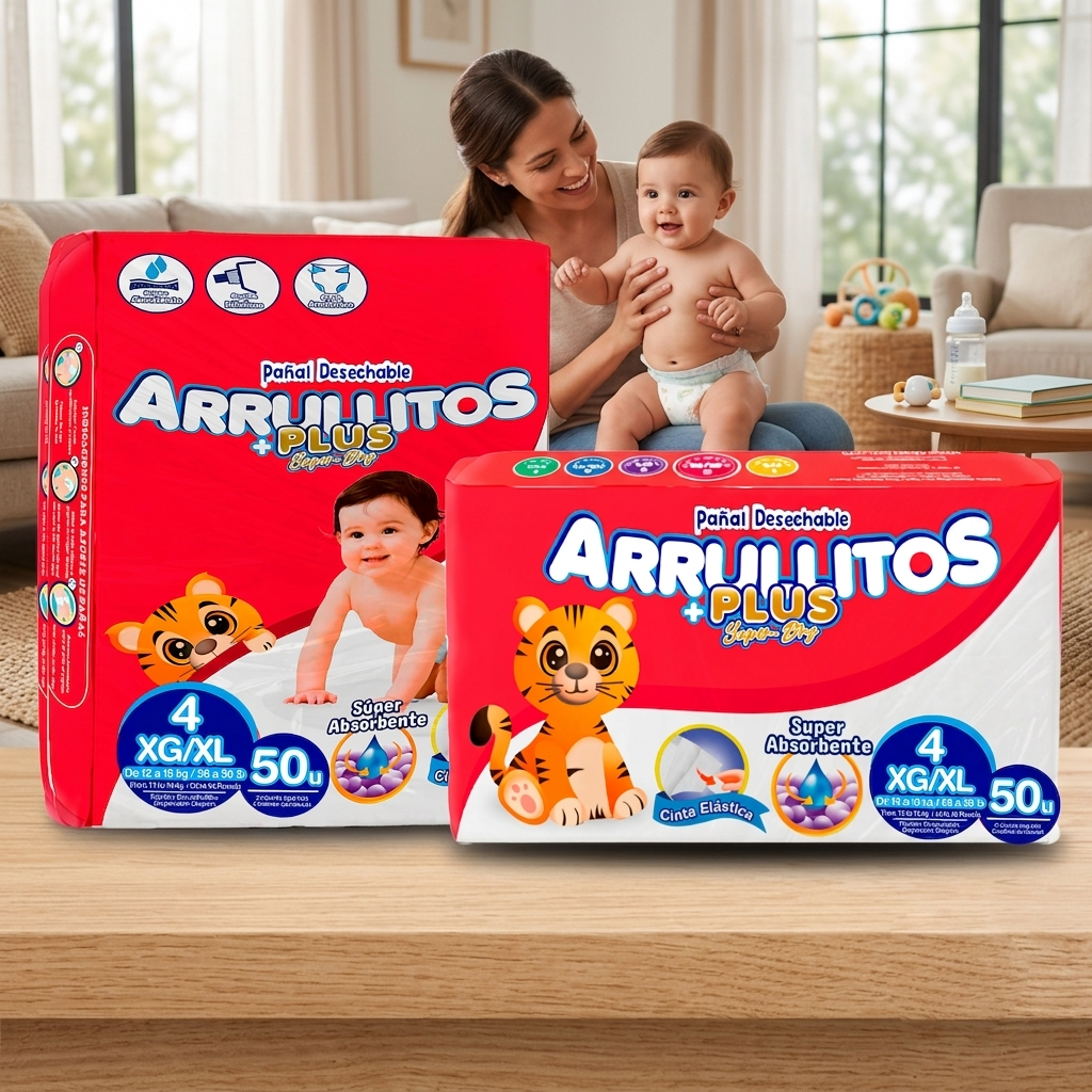 Pañal Arrullitos Plus - 50 unidades