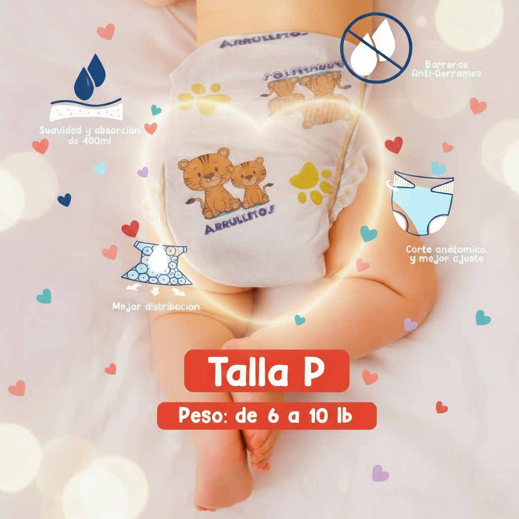 Pañal Arrullitos - 50 unidades M/M (de 16 a 24 lbs)