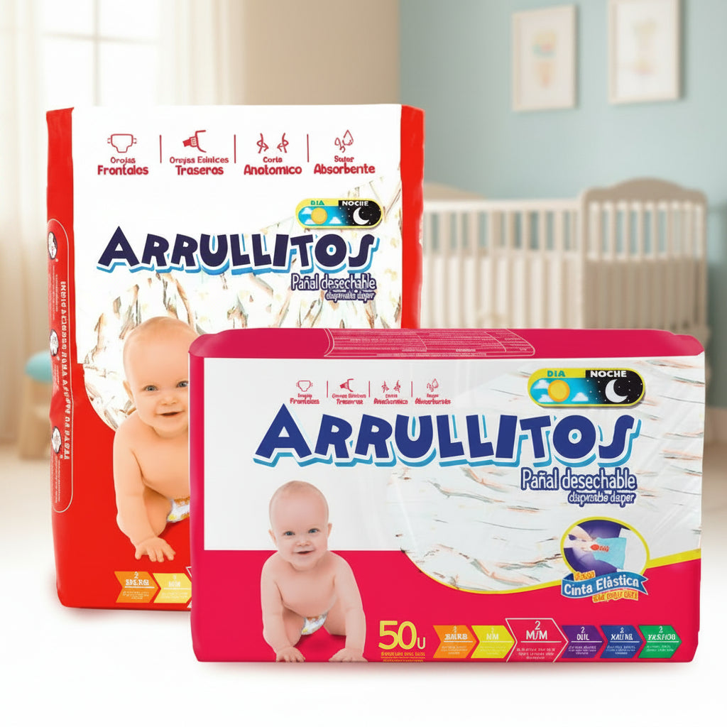 Pañal Arrullitos - 50 unidades M/M (de 16 a 24 lbs)