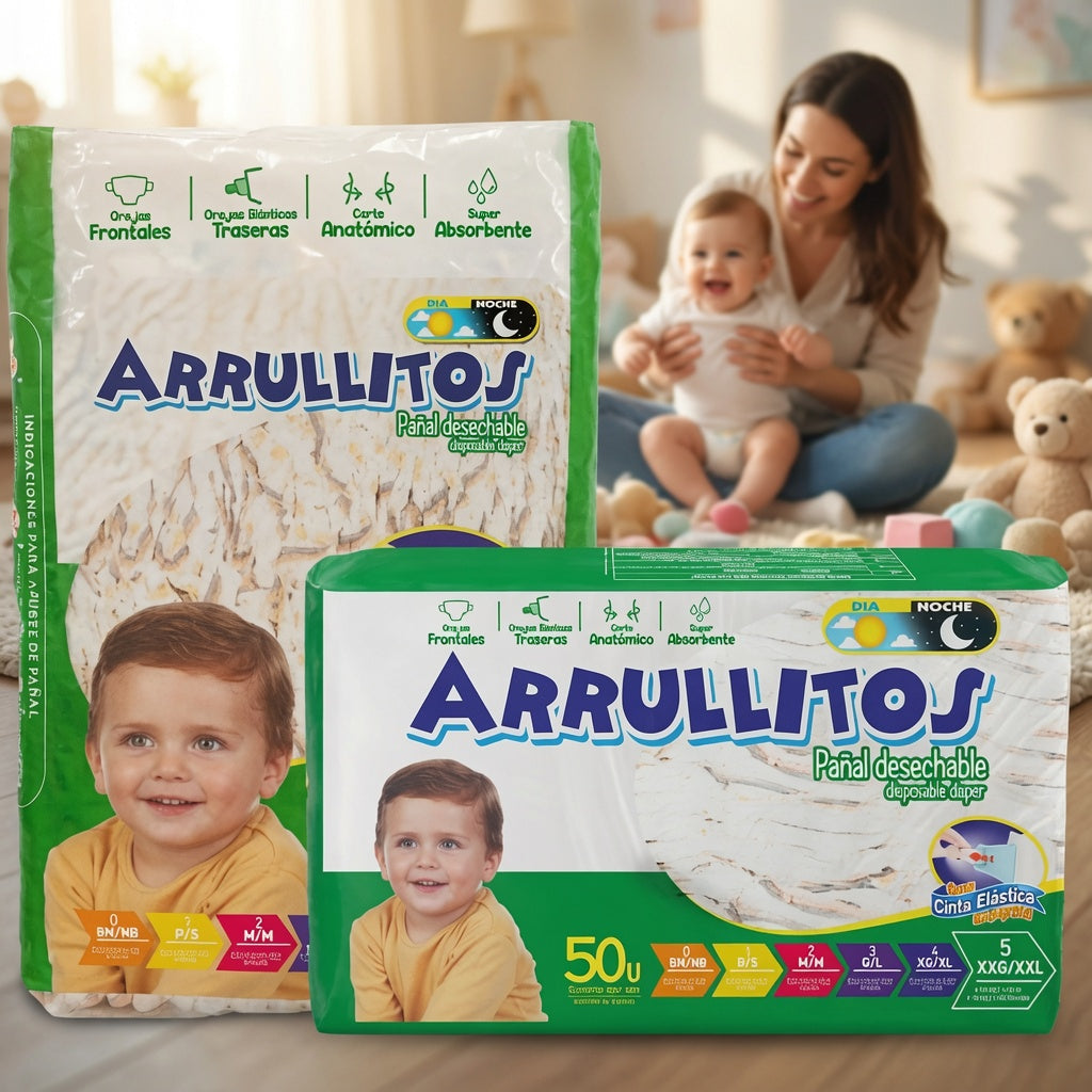 Pañal Arrullitos - 50 unidades XXG (+36 Libras)