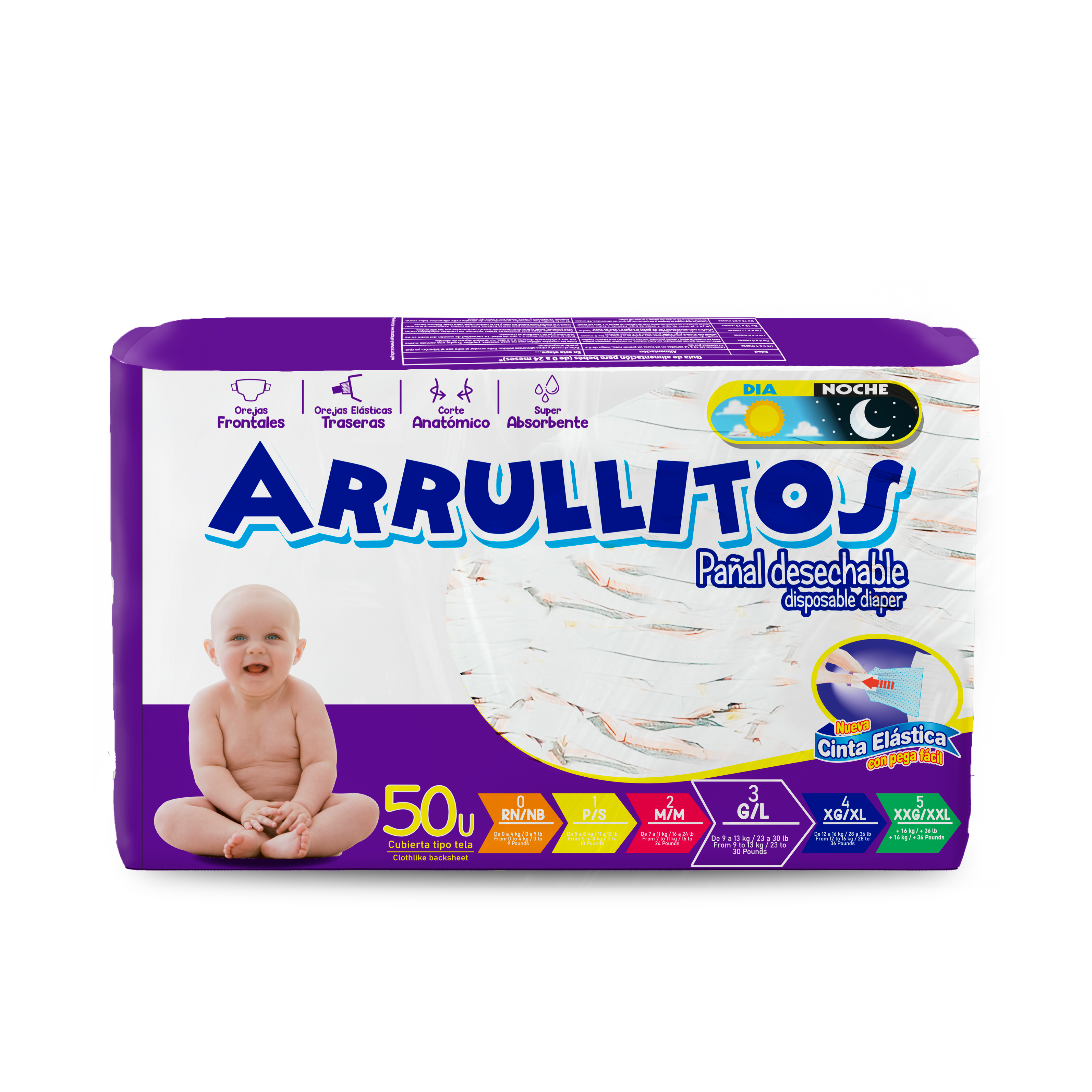 Pañal Arrullitos - 50 unidades