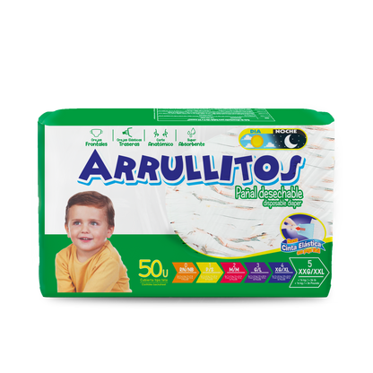 Pañal Arrullitos - 50 unidades XXG (+36 Libras)