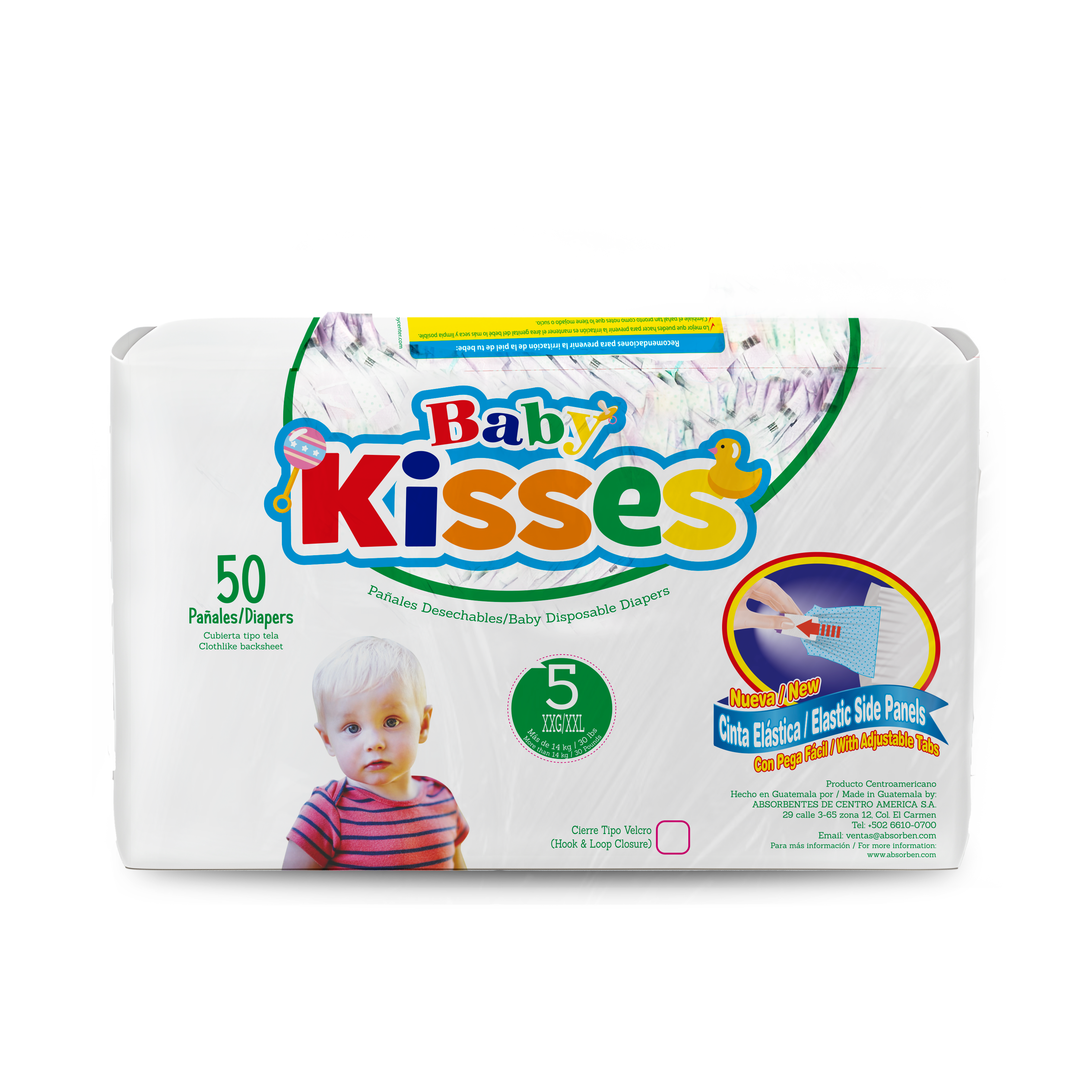 Pañal Baby Kisses - 50 unidades
