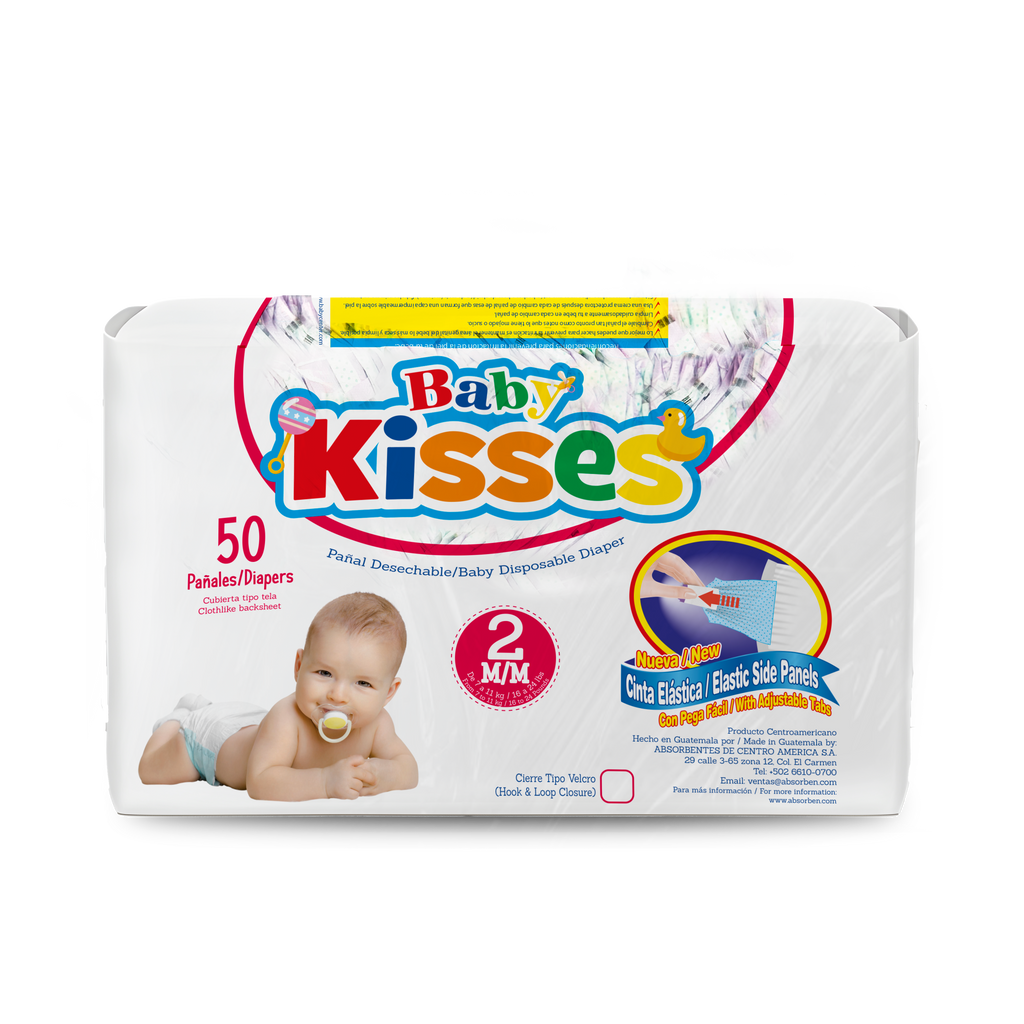 Pañal Baby Kisses - 50 unidades