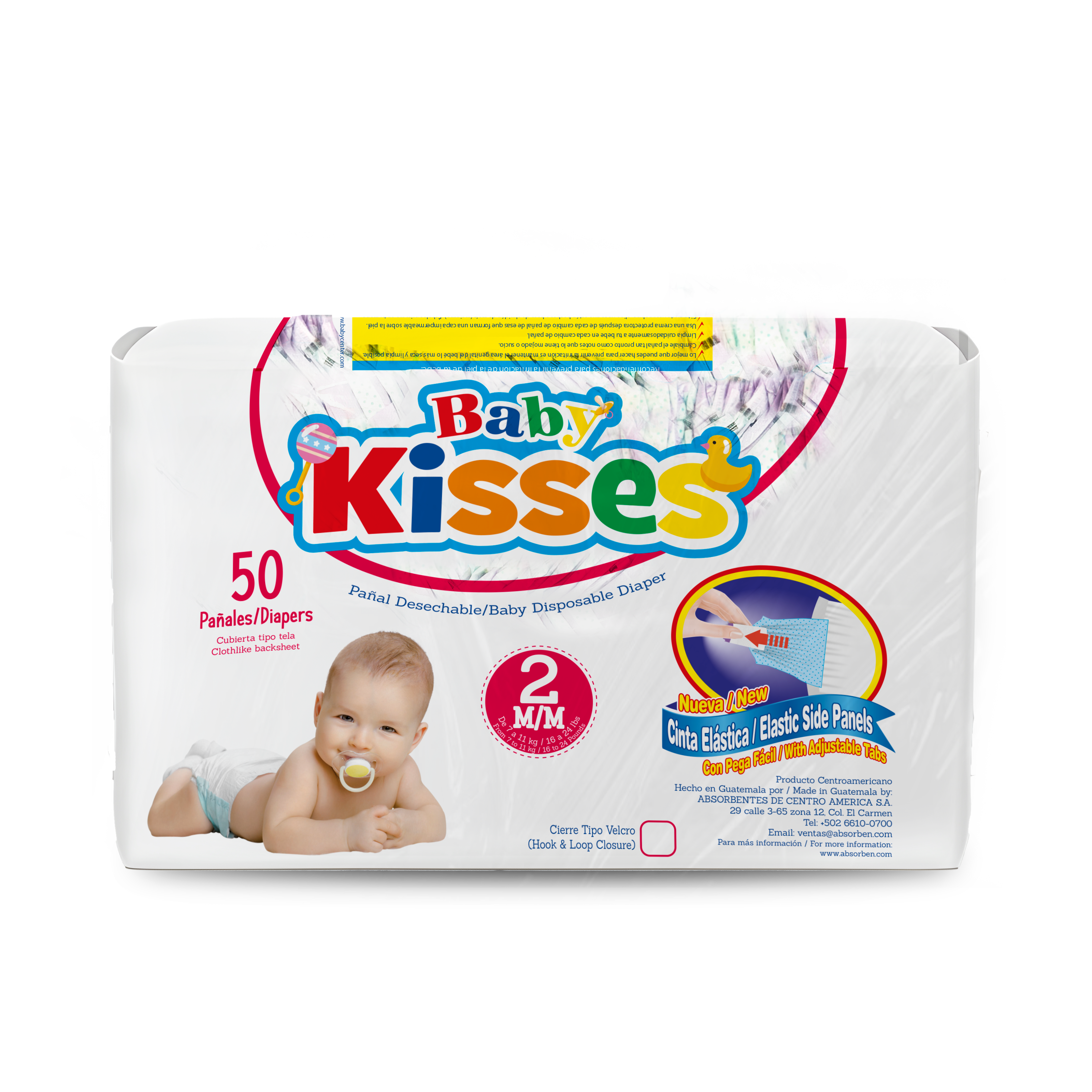 Pañal Baby Kisses - 50 unidades