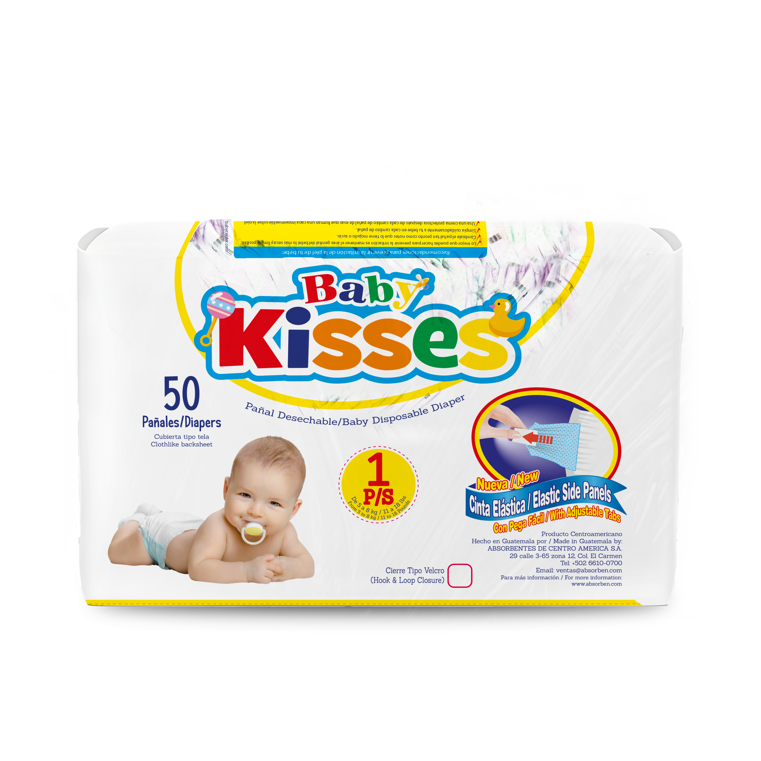 Pañal Baby Kisses - 50 unidades