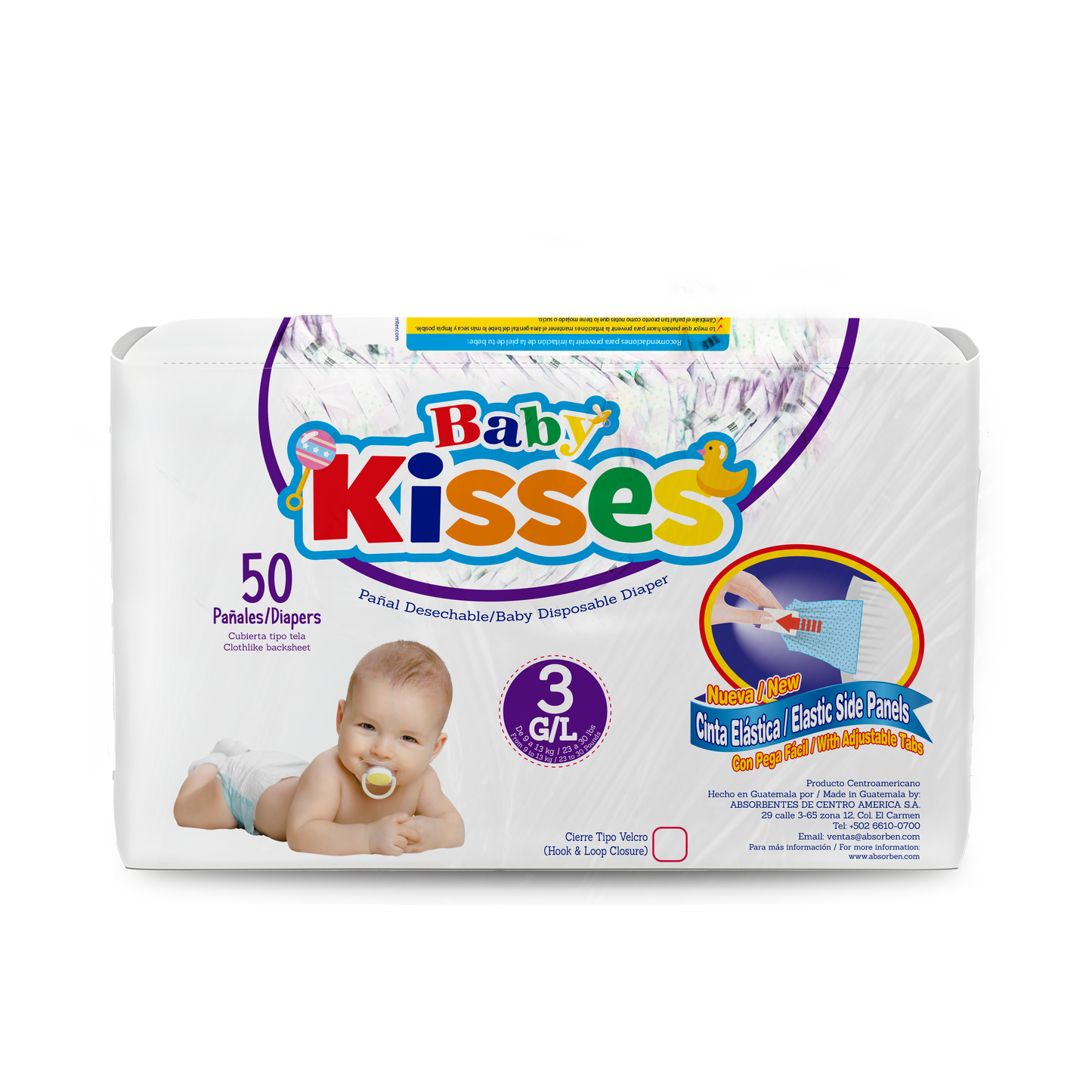 Pañal Baby Kisses - 50 unidades