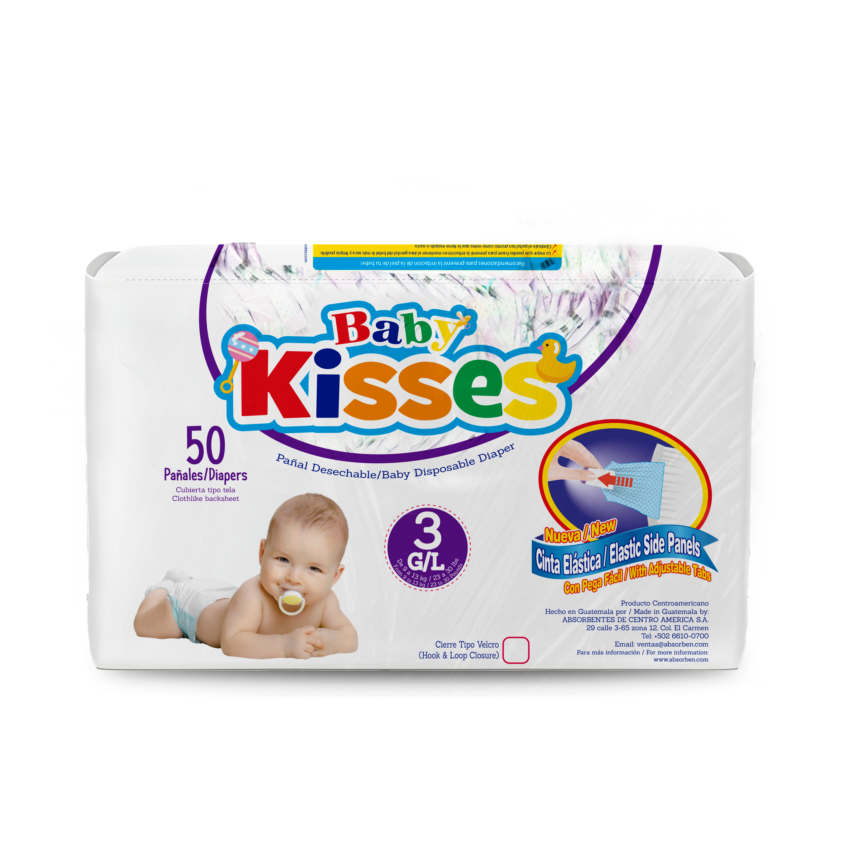 Pañal Baby Kisses - 50 unidades