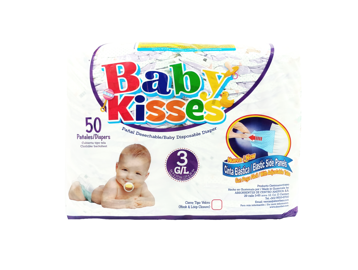 Pañal Baby Kisses - 50 unidades