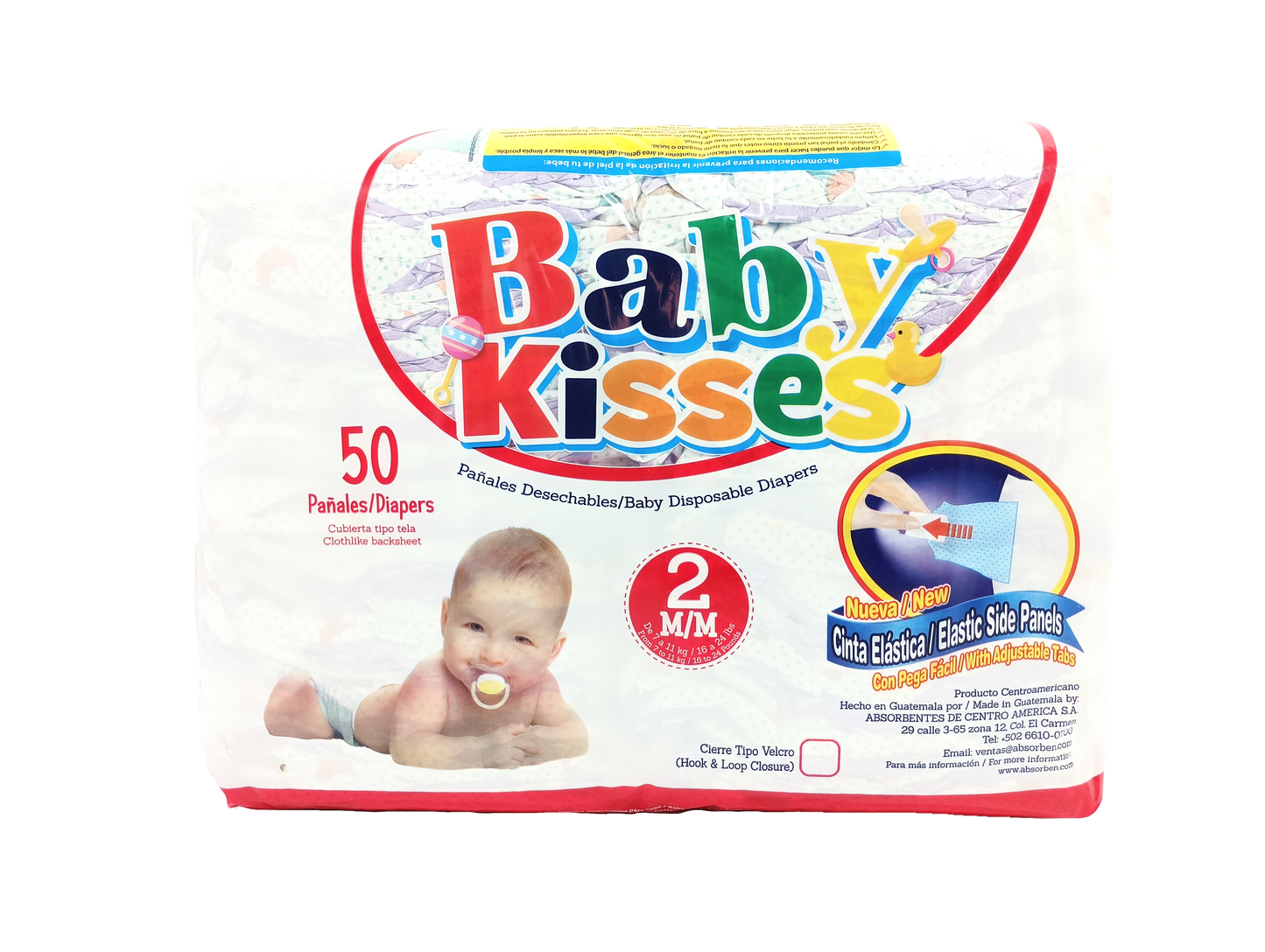 Pañal Baby Kisses - 50 unidades