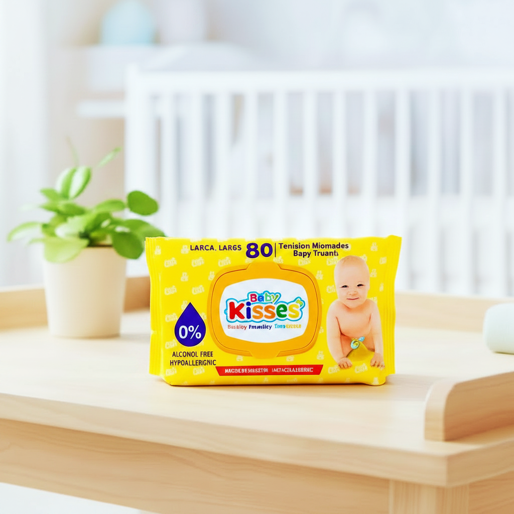 Toallitas Húmedas Baby Kisses - Caja de 12 paquetes /Larga