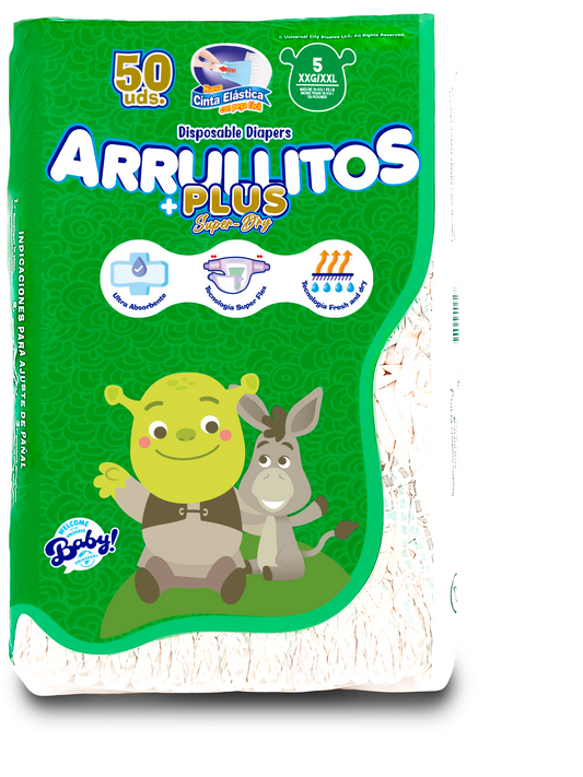 Pañal Arrullitos Plus - 50 unidades (+36 libras)