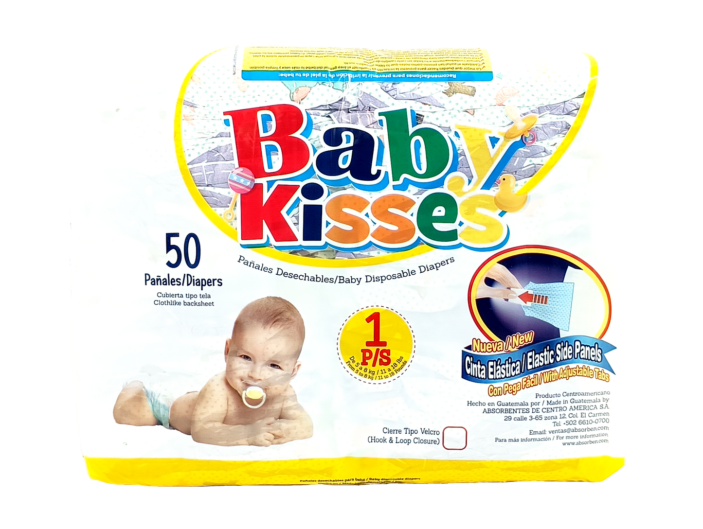 Pañal Baby Kisses - 50 unidades