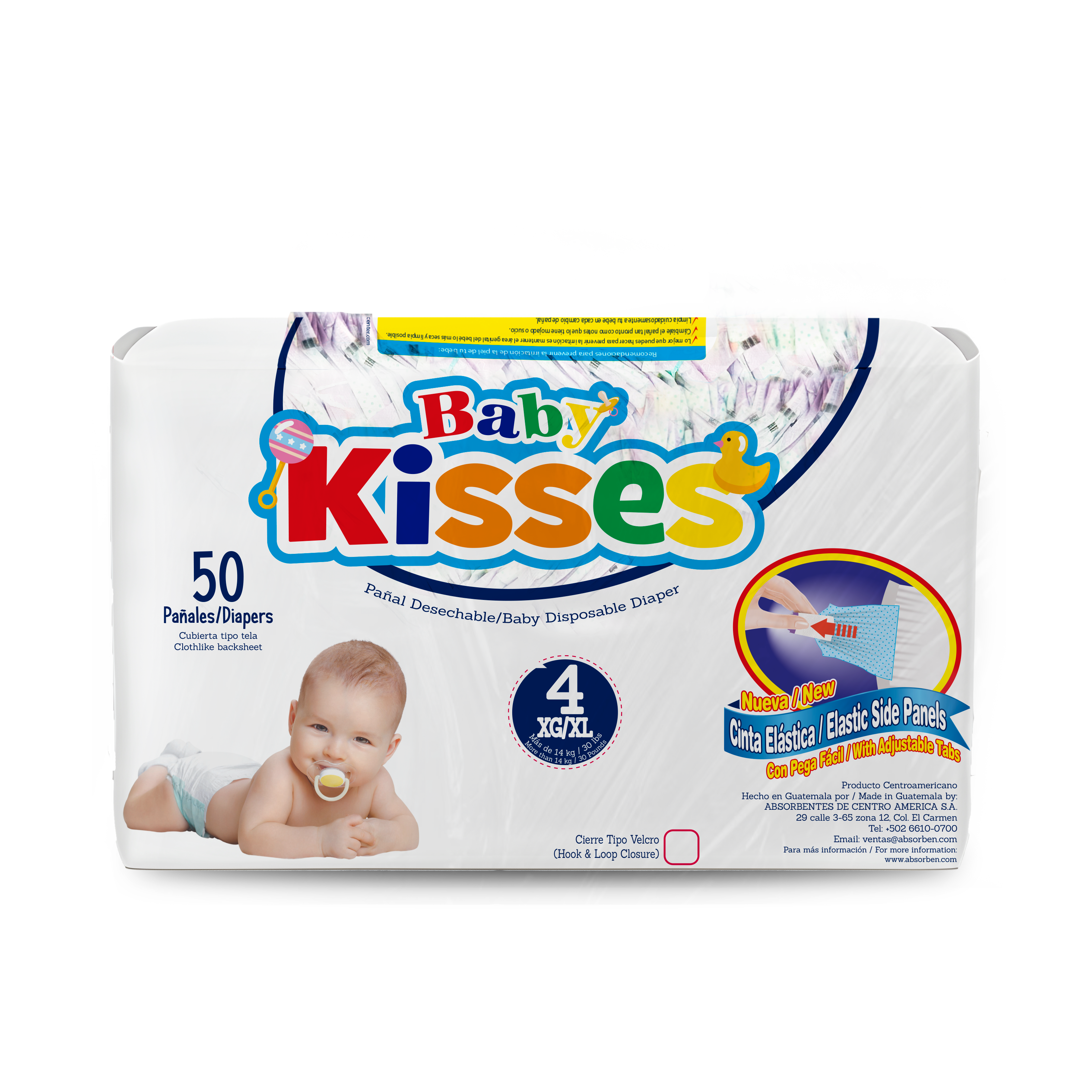 Pañal Baby Kisses - 50 unidades