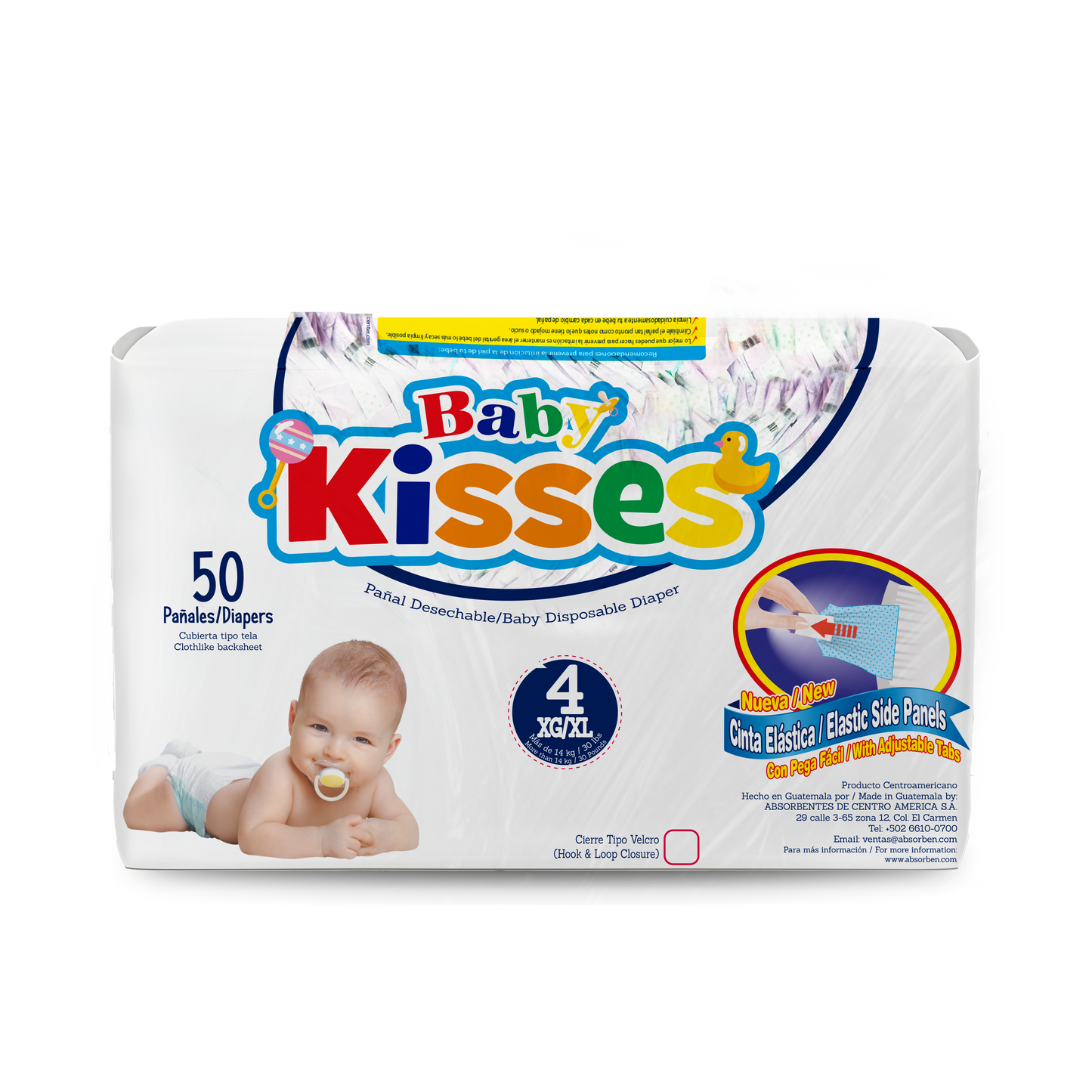 Pañal Baby Kisses - 50 unidades