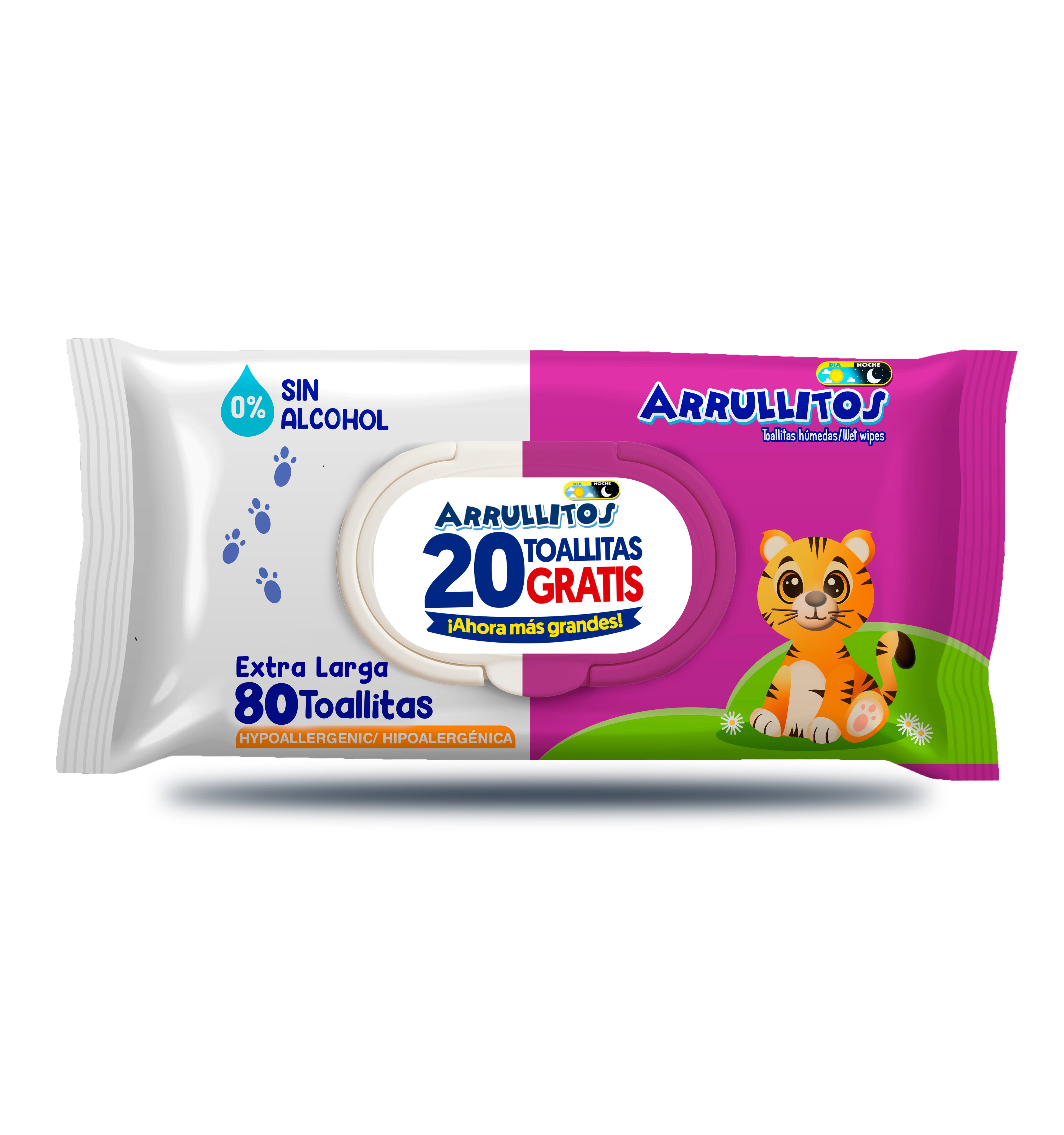 Toallitas Arrullitos-Caja de 12 paquetes/ Extra Larga
