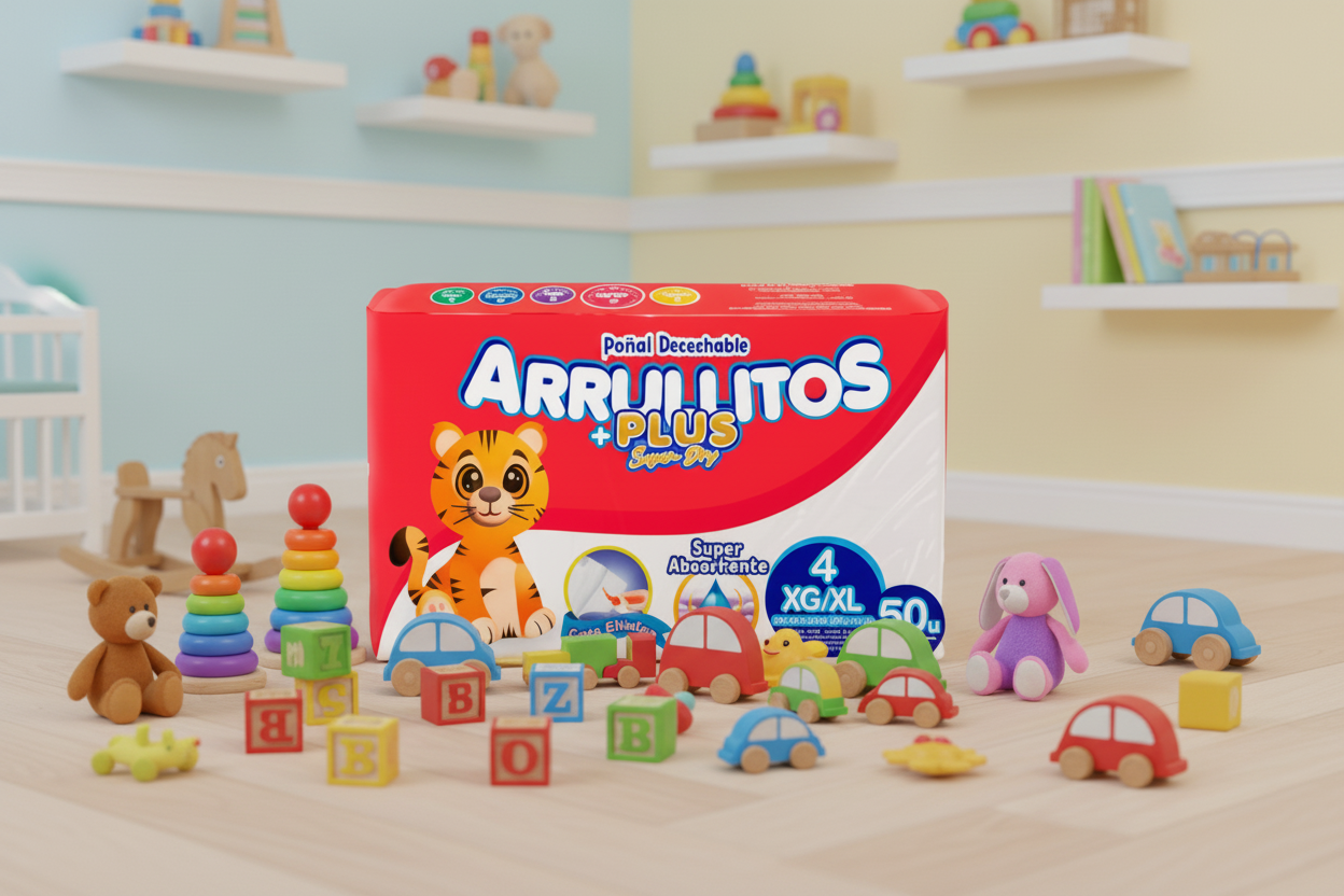 Pañal Arrullitos Plus - 50 unidades (28 a 36 libras)